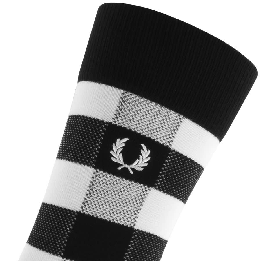 Alternative Image for ProductFred Perry Tonal Check Socks Black3
